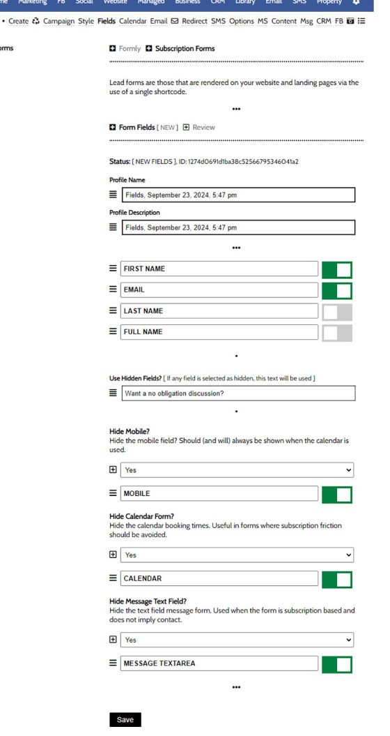 Formly Form Fields