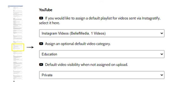 Instagratify YouTube Playlist Category