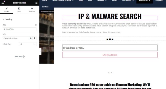 Malware Search Title