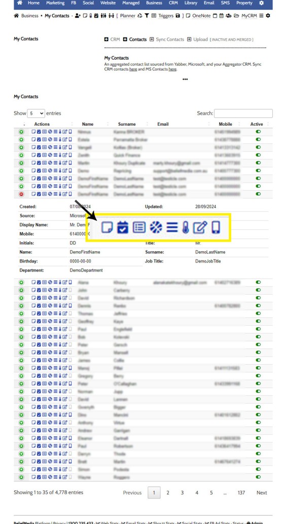 My CRM Contacts