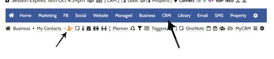 CRM Contacts Navigation