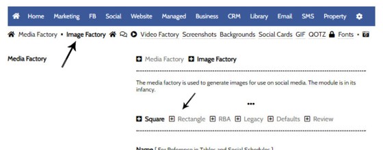 Image Factory Navigation