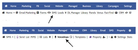 Voicedrop Module Navigation