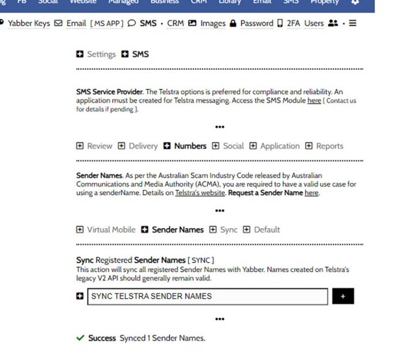 Sync Sender Names