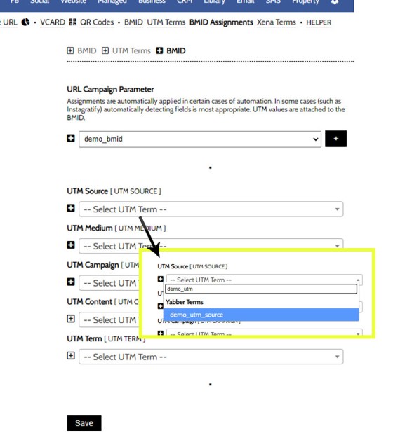 Creating a BMID Assignment